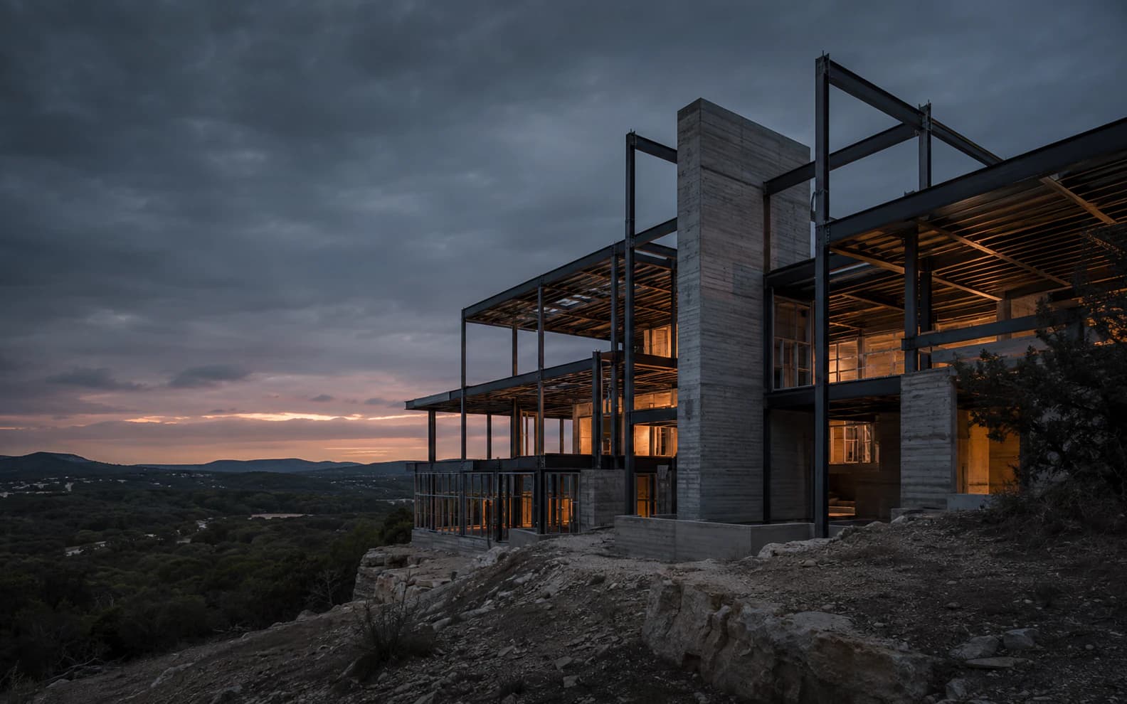 Modern custom home in the Texas Hill Country